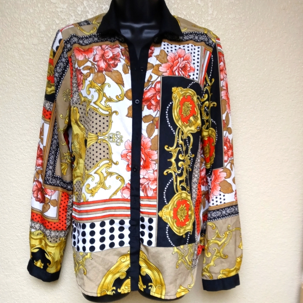 Sale 🎉🎉🎉Chances R Women's Multicolored Print Blouse Size M